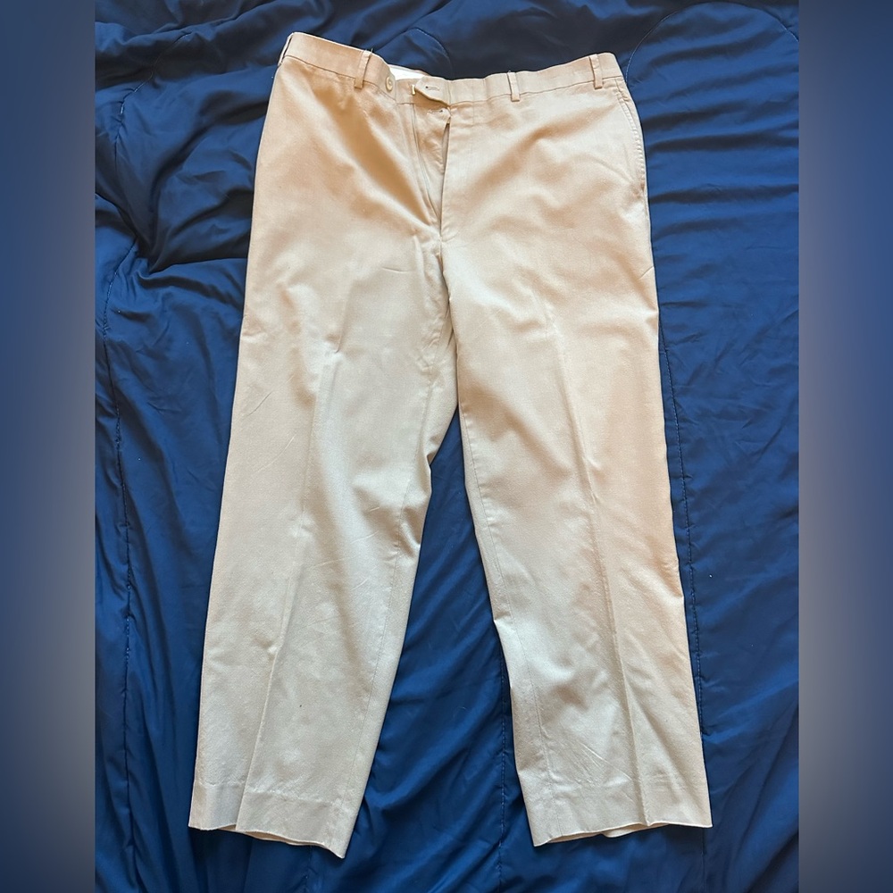 Lauren Ralph Lauren Total Comfort Beige Dress Pants Size 36x32